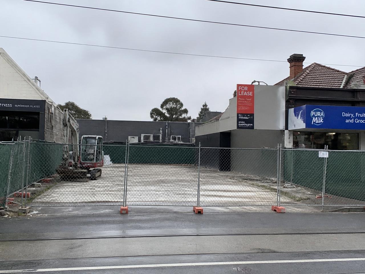After demolition photo — cleared site in Footscray, Melbourne